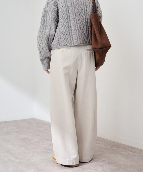 FRAMeWORK(フレームワーク)の「≪追加≫SLOUCHY LIGHT CHINO パンツ 2(チノパンツ・レディース・ピンク/カーキ/アイボリー・40/36/38/34)」の9枚目の写真