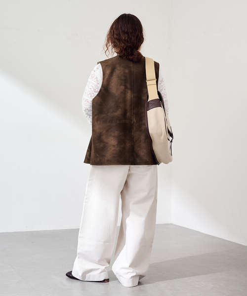 FRAMeWORK(フレームワーク)の「≪追加≫SLOUCHY LIGHT CHINO パンツ 2(チノパンツ・レディース・ピンク/カーキ/アイボリー・40/36/38/34)」の12枚目の写真