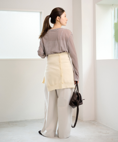 FRAMeWORK(フレームワーク)の「≪追加≫SLOUCHY LIGHT CHINO パンツ 2(チノパンツ・レディース・ピンク/カーキ/アイボリー・40/36/38/34)」の16枚目の写真