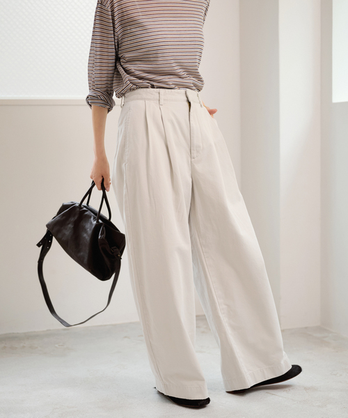 FRAMeWORK(フレームワーク)の「≪追加≫SLOUCHY LIGHT CHINO パンツ 2(チノパンツ・レディース・ピンク/カーキ/アイボリー・40/36/38/34)」の19枚目の写真
