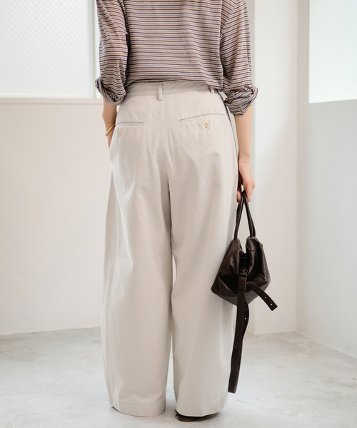 FRAMeWORK(フレームワーク)の「≪追加≫SLOUCHY LIGHT CHINO パンツ 2(チノパンツ・レディース・ピンク/カーキ/アイボリー・40/36/38/34)」の20枚目の写真