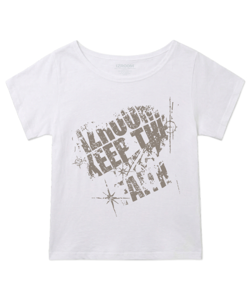 IZROOM(イズルーム)の「キープザボートネック半袖Tシャツ(ホワイト)(Tシャツ/カットソー・レディース・その他・FREE)」の2枚目の写真