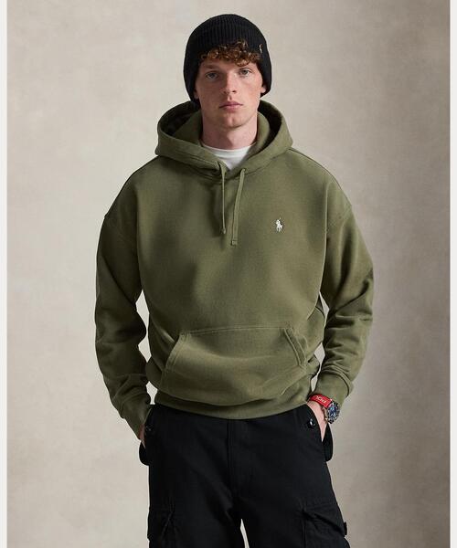 POLO RALPH LAUREN(ポロ ラルフ ローレン)の「リラックス フィット ロゴ フリース フーディ(パーカー・メンズ・グリーン・XS/XL/S/M/L)」の1枚目の写真