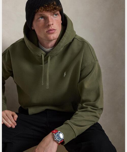 POLO RALPH LAUREN(ポロ ラルフ ローレン)の「リラックス フィット ロゴ フリース フーディ(パーカー・メンズ・グリーン・XS/XL/S/M/L)」の5枚目の写真