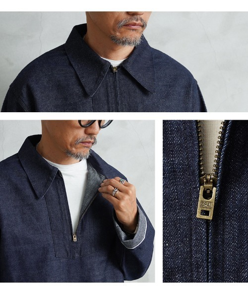 WAIPER.inc（ワイパーインク）の「WP1168 US NAVY 40's 横使いセルビッジデニムプルオーバー（その他トップス・メンズ・ダークインディゴブルー・40/44/36/38/42）」の8枚目の写真