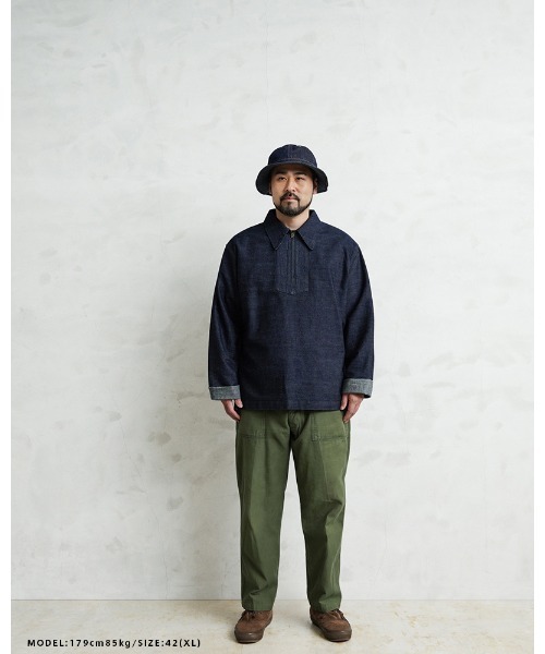 WAIPER.inc（ワイパーインク）の「WP1168 US NAVY 40's 横使いセルビッジデニムプルオーバー（その他トップス・メンズ・ダークインディゴブルー・40/44/36/38/42）」の13枚目の写真