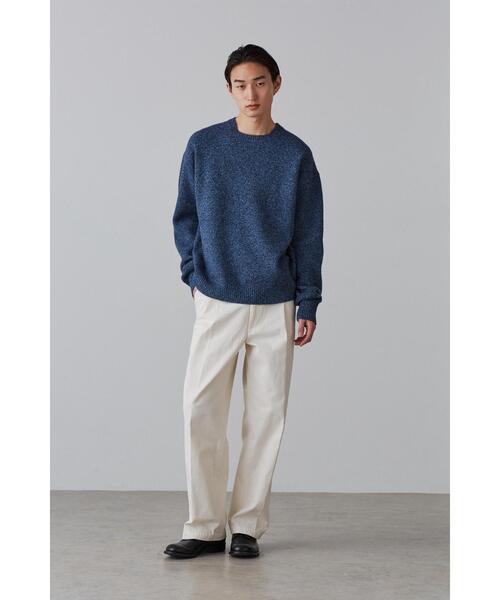YLEVE(イレーヴ)の「YLEVE / WOOL CASHMERE KN P/O(ニット/セーター・メンズ・オレンジ/ブルー・5/4)」の14枚目の写真