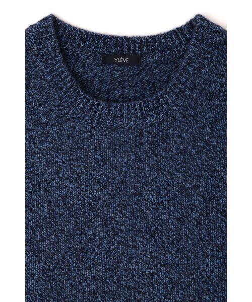 YLEVE(イレーヴ)の「YLEVE / WOOL CASHMERE KN P/O(ニット/セーター・メンズ・オレンジ/ブルー・5/4)」の17枚目の写真