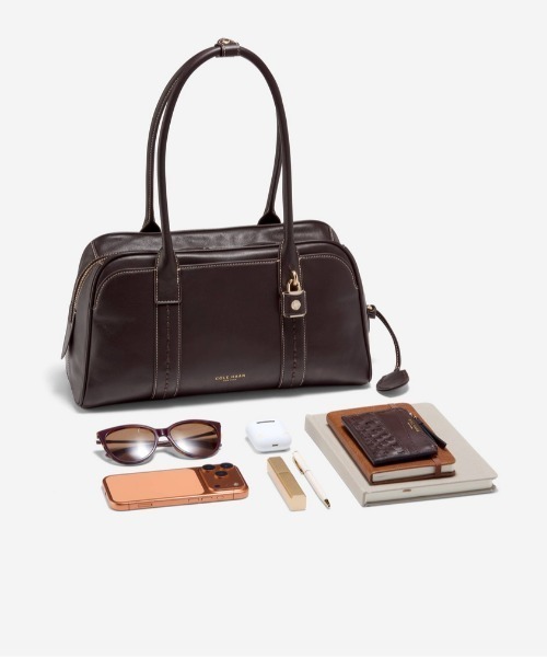 COLE HAAN（コールハーン）の「ロックハート ミディアム サッチェル womens（ショルダーバッグ・レディース・ブラウン・OSFA）」の7枚目の写真