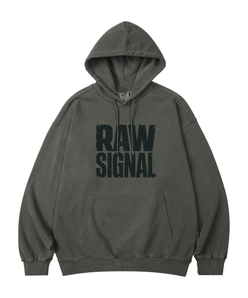 WILDROCK（ワイルドロック）の「RAW SIGNAL PIGMENT オーバーサイズフーディー_5 COL（パーカー・レディース・ダークカーキ/ピンク/ブルー/ライトグレー/チャコール・LARGE/MEDIUM/SMALL/X-SMALL）」の10枚目の写真