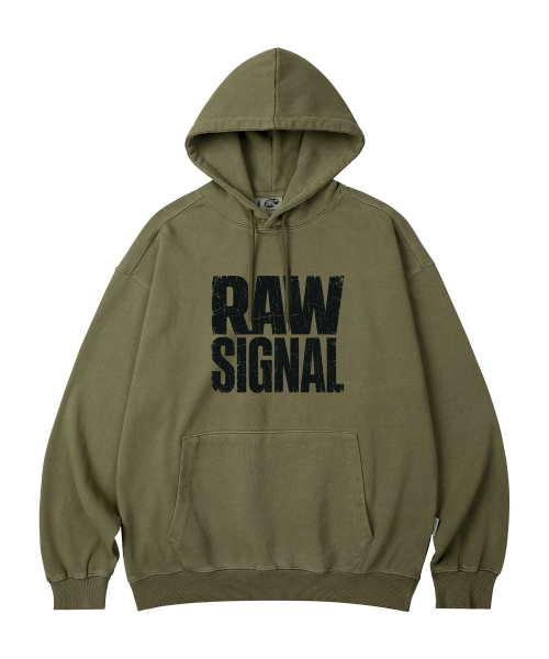 WILDROCK（ワイルドロック）の「RAW SIGNAL PIGMENT オーバーサイズフーディー_5 COL（パーカー・レディース・ダークカーキ/ピンク/ブルー/ライトグレー/チャコール・LARGE/MEDIUM/SMALL/X-SMALL）」の9枚目の写真