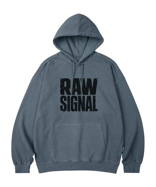 WILDROCK（ワイルドロック）の「RAW SIGNAL PIGMENT オーバーサイズフーディー_5 COL（パーカー・レディース・ダークカーキ/ピンク/ブルー/ライトグレー/チャコール・LARGE/MEDIUM/SMALL/X-SMALL）」の8枚目の写真