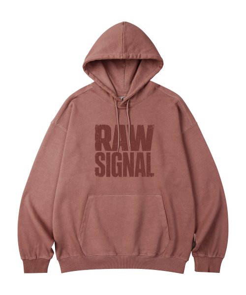WILDROCK（ワイルドロック）の「RAW SIGNAL PIGMENT オーバーサイズフーディー_5 COL（パーカー・レディース・ダークカーキ/ピンク/ブルー/ライトグレー/チャコール・LARGE/MEDIUM/SMALL/X-SMALL）」の7枚目の写真