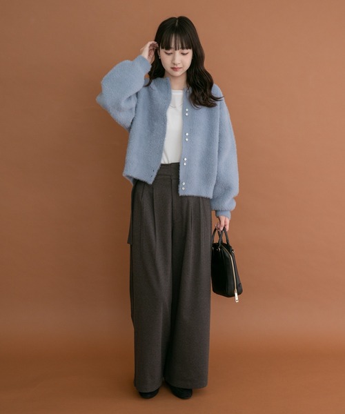ITEMS URBANRESEARCH(アイテムズ アーバンリサーチ)の「アシメベルトデザインパンツ(その他パンツ・レディース・ブラック/ブラウン・SMALL/MEDIUM)」の9枚目の写真