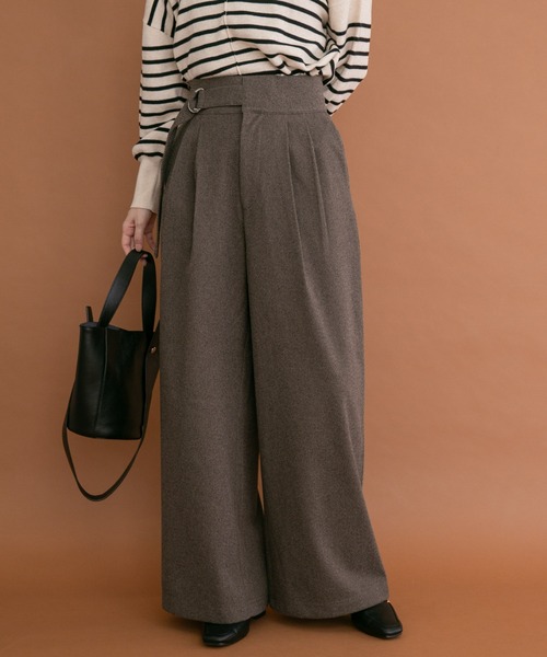 ITEMS URBANRESEARCH(アイテムズ アーバンリサーチ)の「アシメベルトデザインパンツ(その他パンツ・レディース・ブラック/ブラウン・SMALL/MEDIUM)」の12枚目の写真