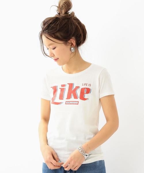 Another Edition(アナザーエディション)の「GOOD SPEEDロゴTシャツ/BCgood/s LOGO T WHT◆(Tシャツ/カットソー・レディース・ホワイト/ライトピンク・FREE)」の2枚目の写真