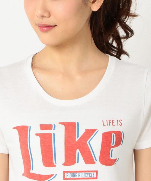 Another Edition(アナザーエディション)の「GOOD SPEEDロゴTシャツ/BCgood/s LOGO T WHT◆(Tシャツ/カットソー・レディース・ホワイト/ライトピンク・FREE)」の9枚目の写真