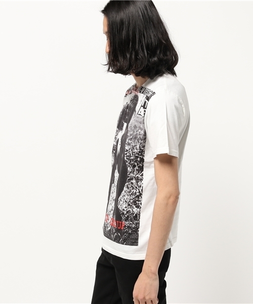 HYSTERIC GLAMOUR（ヒステリックグラマー）の「THE POP GROUP/HOW MUCH LONGER pt T-SH（Tシャツ/カットソー・メンズ・ホワイト・X-LARGE/MEDIUM/SMALL）」の2枚目の写真