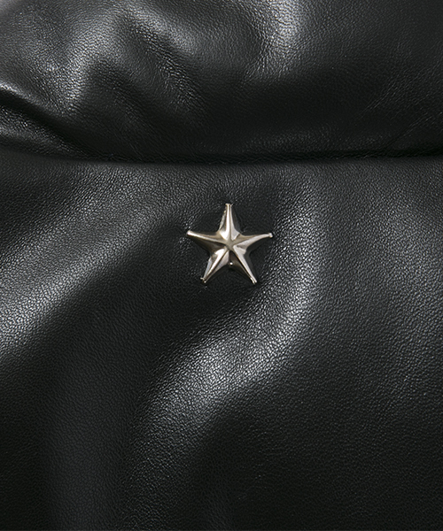⭐️Schott ショット レザーダウンベスト⭐️ schott（ショット）の「Schott レザーダウンベスト ONESTAR
