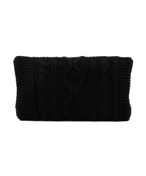 Chille anap（チルアナップ）の「ケーブルニットクラッチバッグ（クラッチバッグ・レディース・ブラック/グレー/ピンク/ホワイト・FREE）」の7枚目の写真