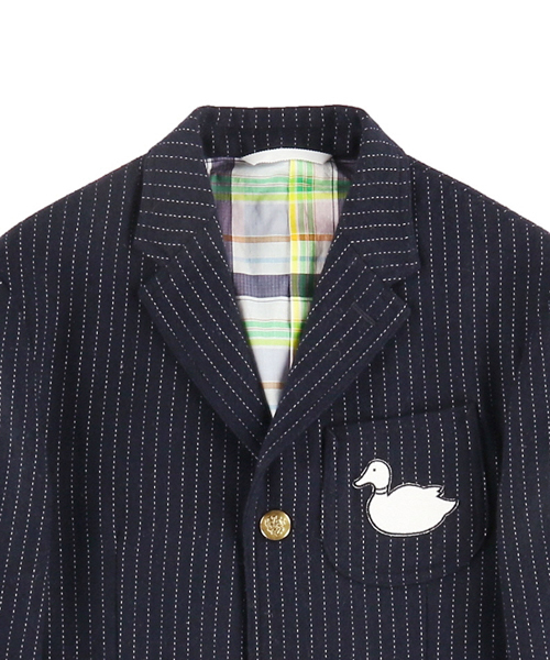 koe×THOM BROWNE（コエトムブラウン）の「[KOE×THOM BROWNE]MENS 3BUTTON SPORTCOAT（テーラードジャケット・メンズ・ネイビー・MEDIUM/SMALL/LARGE）」の9枚目の写真