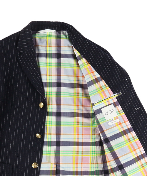 koe×THOM BROWNE（コエトムブラウン）の「[KOE×THOM BROWNE]MENS 3BUTTON SPORTCOAT（テーラードジャケット・メンズ・ネイビー・MEDIUM/SMALL/LARGE）」の20枚目の写真