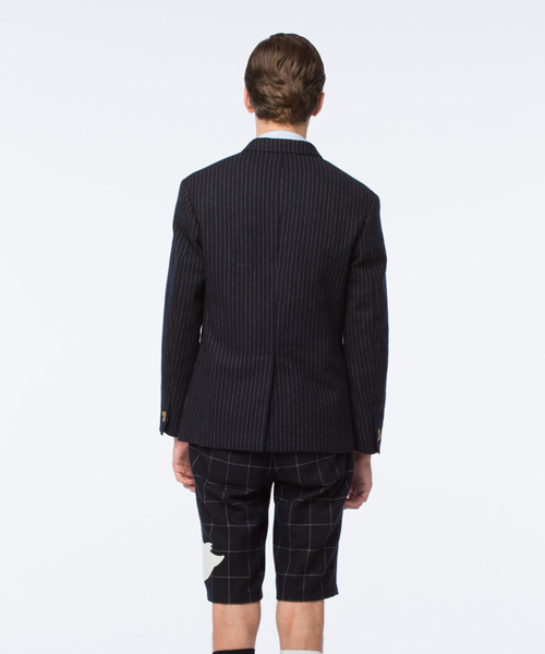 koe×THOM BROWNE（コエトムブラウン）の「[KOE×THOM BROWNE]MENS 3BUTTON SPORTCOAT（テーラードジャケット・メンズ・ネイビー・MEDIUM/SMALL/LARGE）」の6枚目の写真