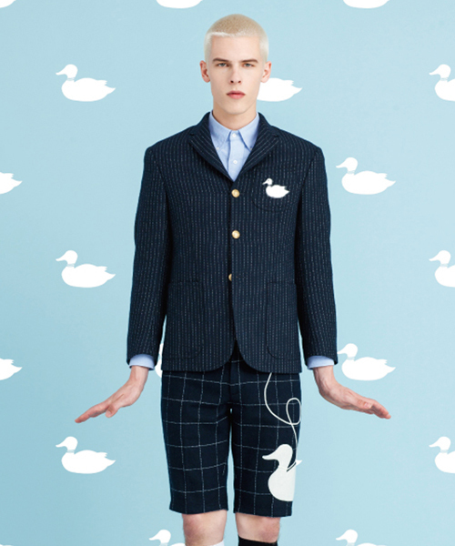 koe×THOM BROWNE（コエトムブラウン）の「[KOE×THOM BROWNE]MENS 3BUTTON SPORTCOAT（テーラードジャケット・メンズ・ネイビー・MEDIUM/SMALL/LARGE）」の7枚目の写真