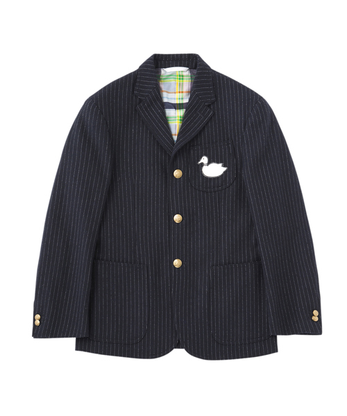 koe×THOM BROWNE（コエトムブラウン）の「[KOE×THOM BROWNE]MENS 3BUTTON SPORTCOAT（テーラードジャケット・メンズ・ネイビー・MEDIUM/SMALL/LARGE）」の10枚目の写真