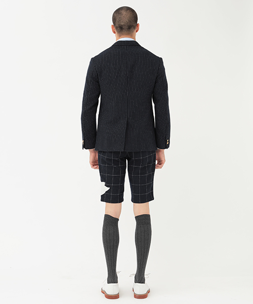 koe×THOM BROWNE（コエトムブラウン）の「[KOE×THOM BROWNE]MENS 3BUTTON SPORTCOAT（テーラードジャケット・メンズ・ネイビー・MEDIUM/SMALL/LARGE）」の12枚目の写真