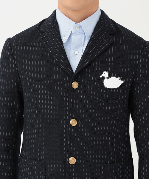 koe×THOM BROWNE（コエトムブラウン）の「[KOE×THOM BROWNE]MENS 3BUTTON SPORTCOAT（テーラードジャケット・メンズ・ネイビー・MEDIUM/SMALL/LARGE）」の13枚目の写真