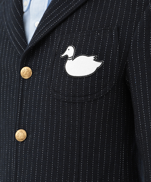 koe×THOM BROWNE（コエトムブラウン）の「[KOE×THOM BROWNE]MENS 3BUTTON SPORTCOAT（テーラードジャケット・メンズ・ネイビー・MEDIUM/SMALL/LARGE）」の14枚目の写真