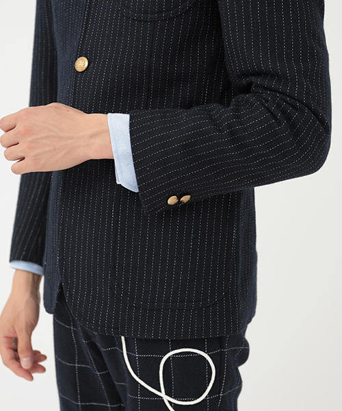 koe×THOM BROWNE（コエトムブラウン）の「[KOE×THOM BROWNE]MENS 3BUTTON SPORTCOAT（テーラードジャケット・メンズ・ネイビー・MEDIUM/SMALL/LARGE）」の15枚目の写真