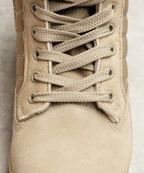 ８(eight)（エイト）の「サイドジップ付ミリタリーブーツ (サンドタイプ)（ブーツ・メンズ・ベージュ・26.0cm/24.0cm/25.0cm/28.0cm/27.0cm）」の6枚目の写真