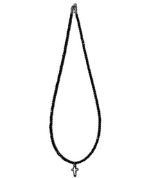 ８(eight) | ブラックストーンネックレス クロス ダイヤ (ネックレス)