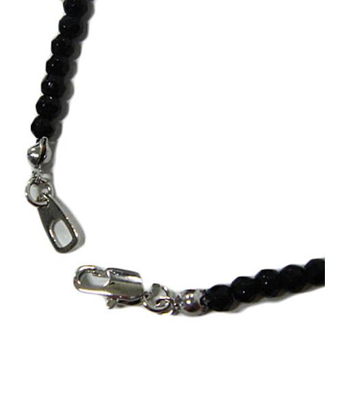 ８(eight)（エイト）の「ブラックストーンネックレス クロス ダイヤ（ネックレス・メンズ・B/A・FREE）」の5枚目の写真