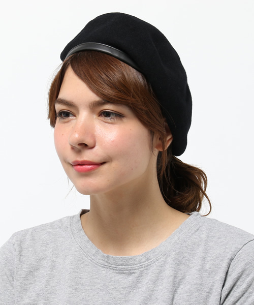 Heather(ヘザー)の「フェルトベレー 734685(ハンチング/ベレー帽・レディース・ブラック/レッド/グレー/ネイビー・FREE)」の10枚目の写真