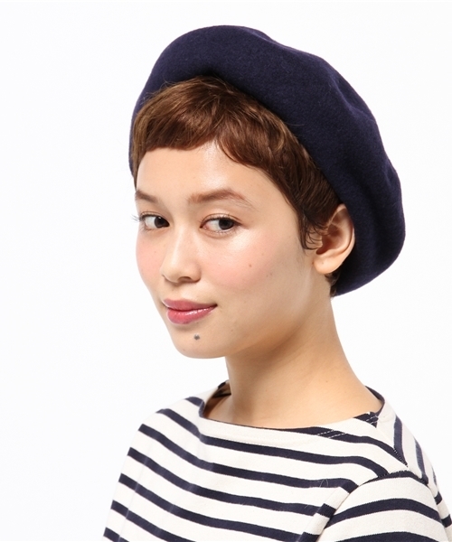 Heather(ヘザー)の「フェルトベレー 734685(ハンチング/ベレー帽・レディース・ブラック/レッド/グレー/ネイビー・FREE)」の3枚目の写真