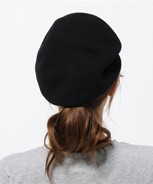 Heather(ヘザー)の「フェルトベレー 734685(ハンチング/ベレー帽・レディース・ブラック/レッド/グレー/ネイビー・FREE)」の6枚目の写真