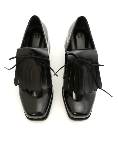 SLY(スライ)の「SQUARE TOE MANISH SHOES(その他シューズ・レディース・ブラック・LARGE/SMALL/MEDIUM)」の5枚目の写真