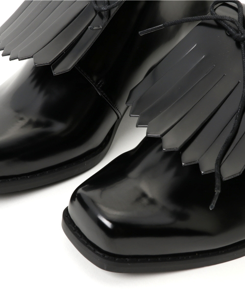 SLY(スライ)の「SQUARE TOE MANISH SHOES(その他シューズ・レディース・ブラック・LARGE/SMALL/MEDIUM)」の6枚目の写真