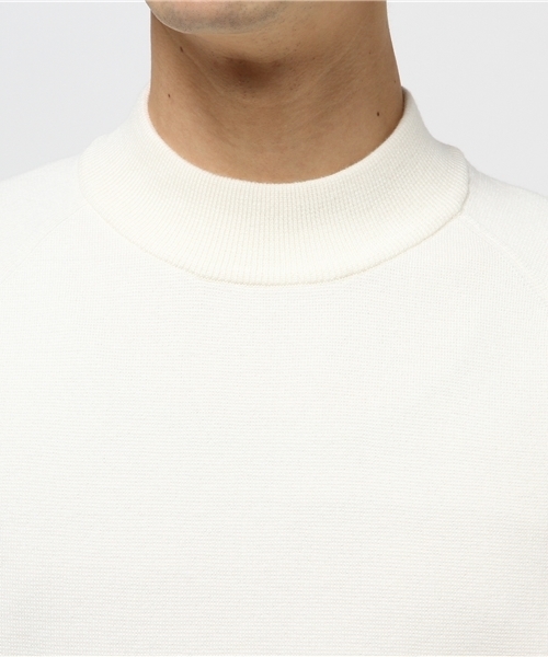 BLACK LABEL CRESTBRIDGE(ブラックレーベル・クレストブリッジ)の「ミラノリブ モックネックニット(ニット/セーター・メンズ・オフホワイト/ブラック・M/L)」の6枚目の写真