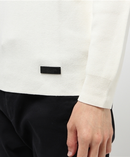 BLACK LABEL CRESTBRIDGE(ブラックレーベル・クレストブリッジ)の「ミラノリブ モックネックニット(ニット/セーター・メンズ・オフホワイト/ブラック・M/L)」の7枚目の写真