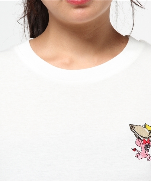 PUNYUS（プニュズ）の「ワンポイントロンT（Tシャツ/カットソー・レディース・ブラック系その他/ホワイト/ホワイト系その他/ブラック・4/1/2/3）」の8枚目の写真