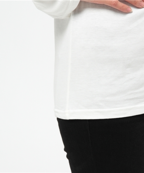 PUNYUS（プニュズ）の「ワンポイントロンT（Tシャツ/カットソー・レディース・ブラック系その他/ホワイト/ホワイト系その他/ブラック・4/1/2/3）」の10枚目の写真