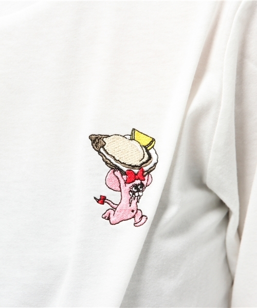 PUNYUS（プニュズ）の「ワンポイントロンT（Tシャツ/カットソー・レディース・ブラック系その他/ホワイト/ホワイト系その他/ブラック・4/1/2/3）」の11枚目の写真