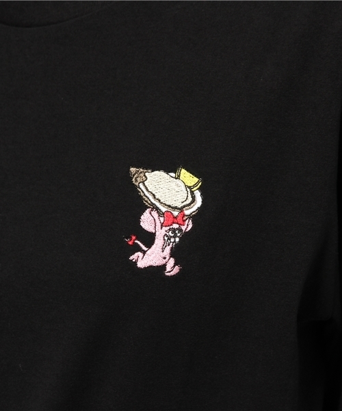 PUNYUS（プニュズ）の「ワンポイントロンT（Tシャツ/カットソー・レディース・ブラック系その他/ホワイト/ホワイト系その他/ブラック・4/1/2/3）」の12枚目の写真