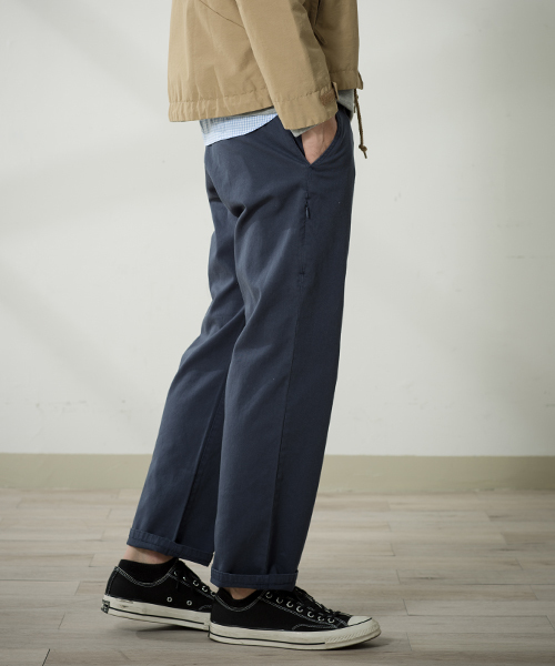 Denime（ドゥニーム）の「ツイルチノパンツ（チノパンツ・メンズ・ベージュ/ネイビー・MEDIUM/LARGE/X-LARGE）」の3枚目の写真