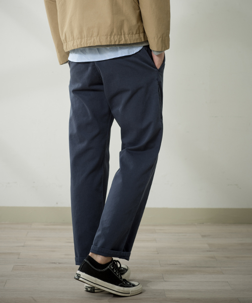 Denime（ドゥニーム）の「ツイルチノパンツ（チノパンツ・メンズ・ベージュ/ネイビー・MEDIUM/LARGE/X-LARGE）」の4枚目の写真