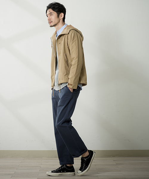 Denime（ドゥニーム）の「ツイルチノパンツ（チノパンツ・メンズ・ベージュ/ネイビー・MEDIUM/LARGE/X-LARGE）」の6枚目の写真